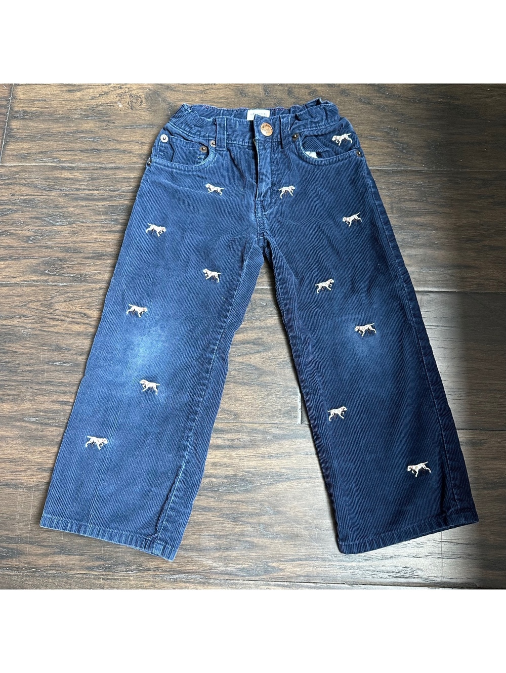 Crewcuts Corduroy embroidered Dogs Size 3